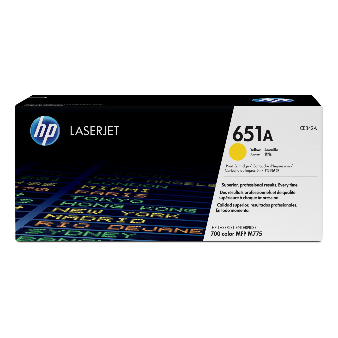 Tóner HP Original 651A Amarillo – Para CP4005, CP4025, CP4525 (CE342A)