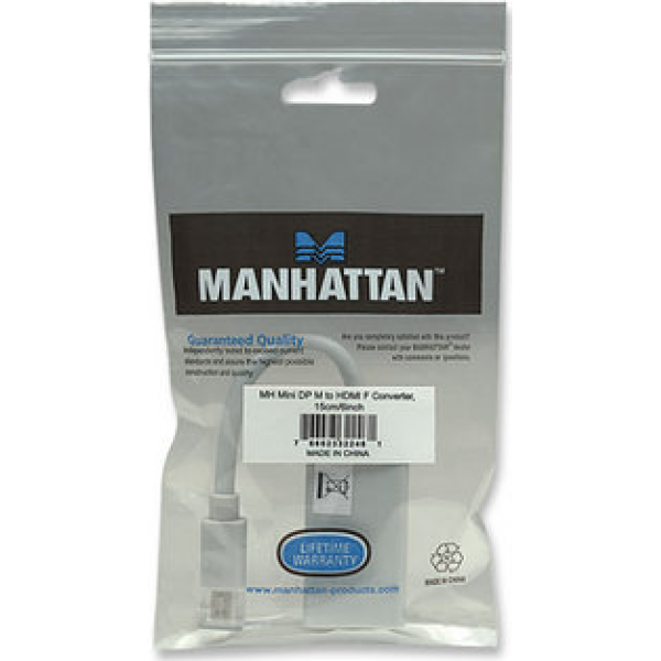 Adaptador mini DisplayPort a HDMI MANHATTAN 322461
