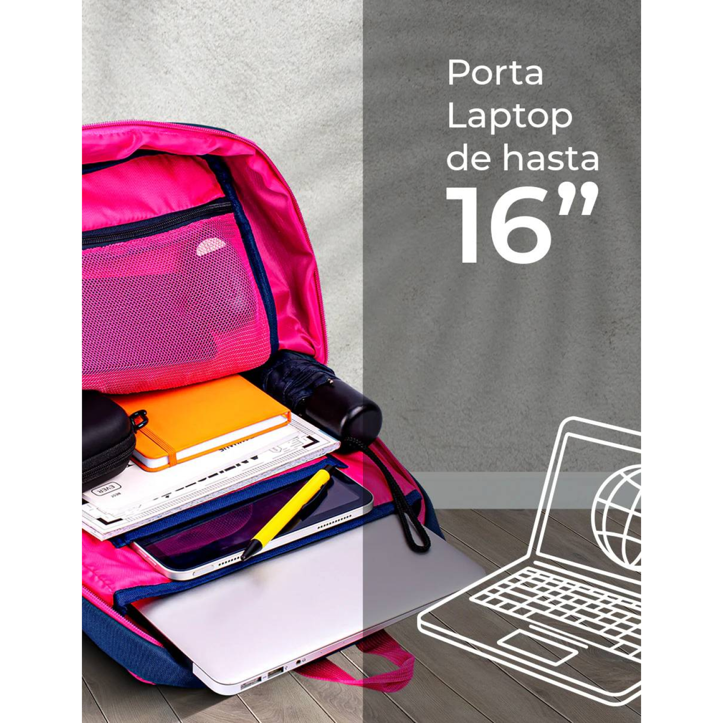 Mochila TECHZONE RAINBOW