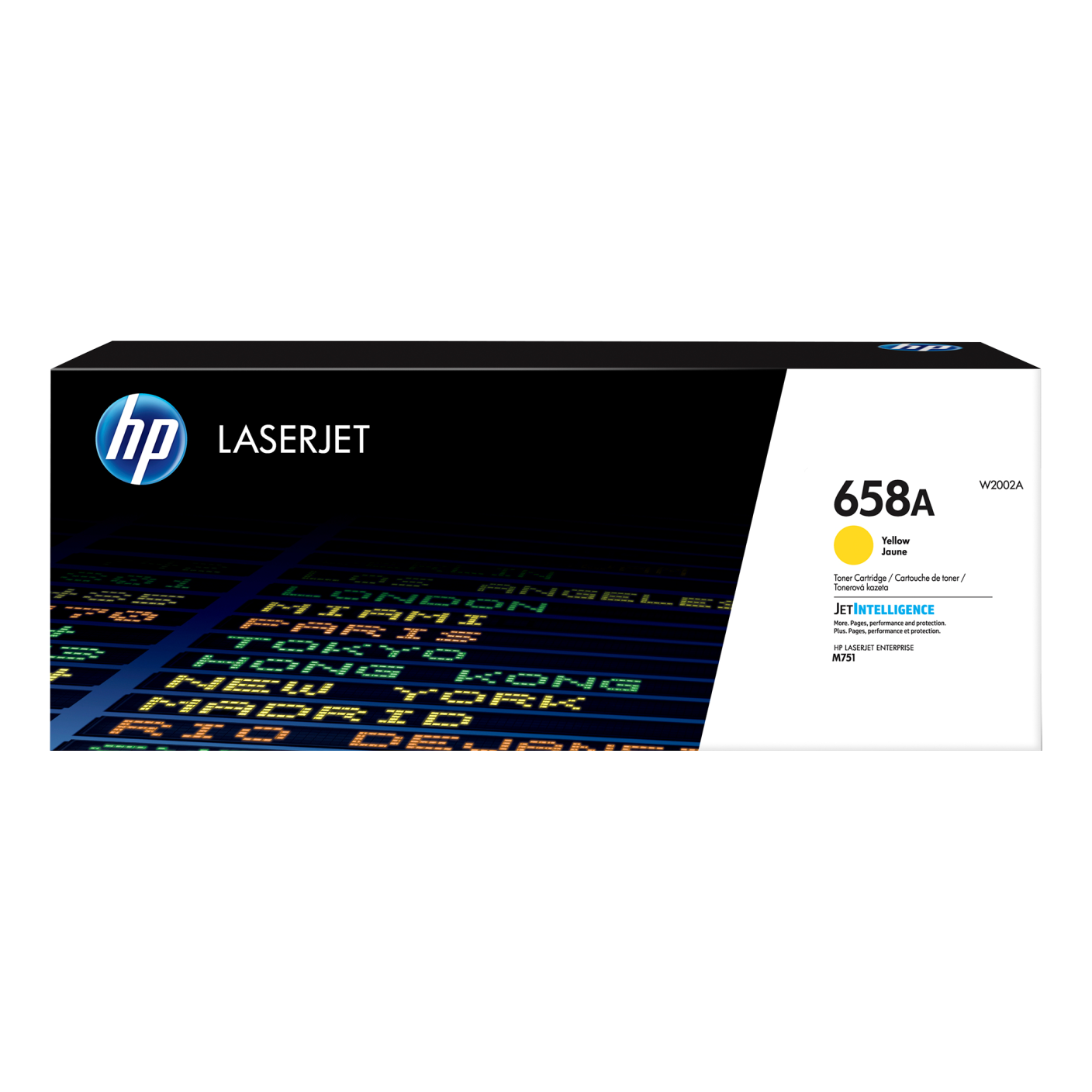 Tóner HP Original 658A Amarillo – Para LaserJet M454, Color LaserJet Pro MFP M479, LaserJet Pro M454 (W2002A)