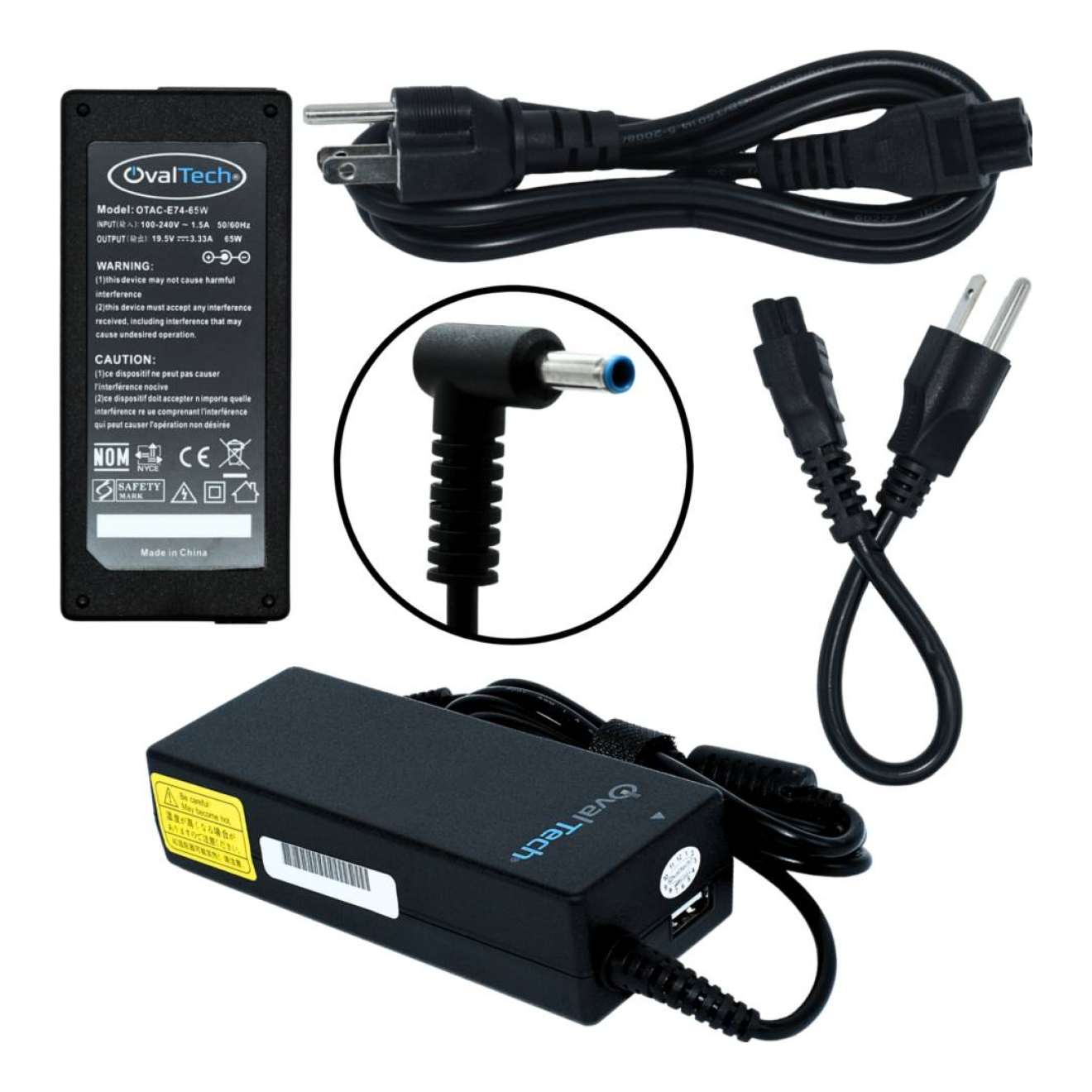 Cargador OVALTECH OTAC-E74-65W