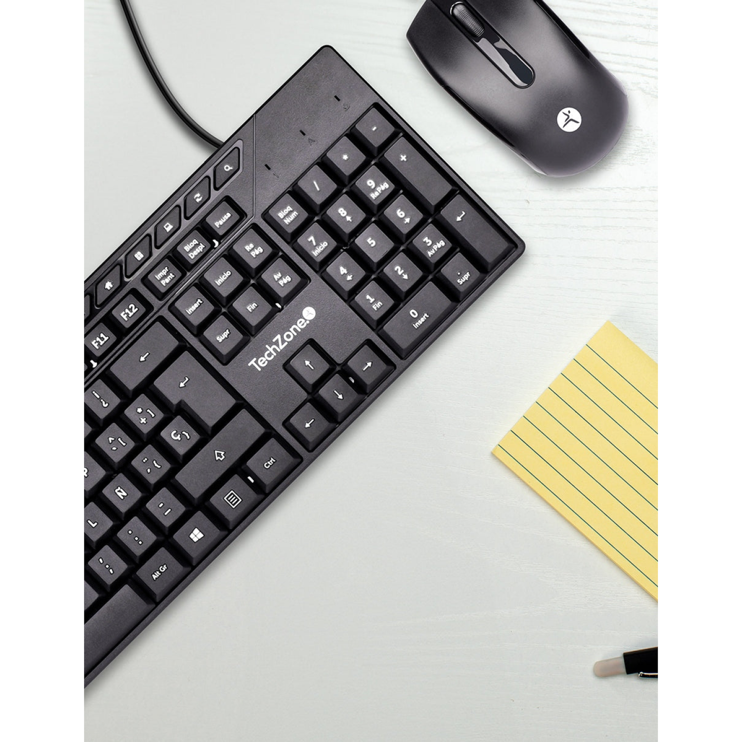 Kits para Teclado Y Mouse TECHZONE TZACCBA01