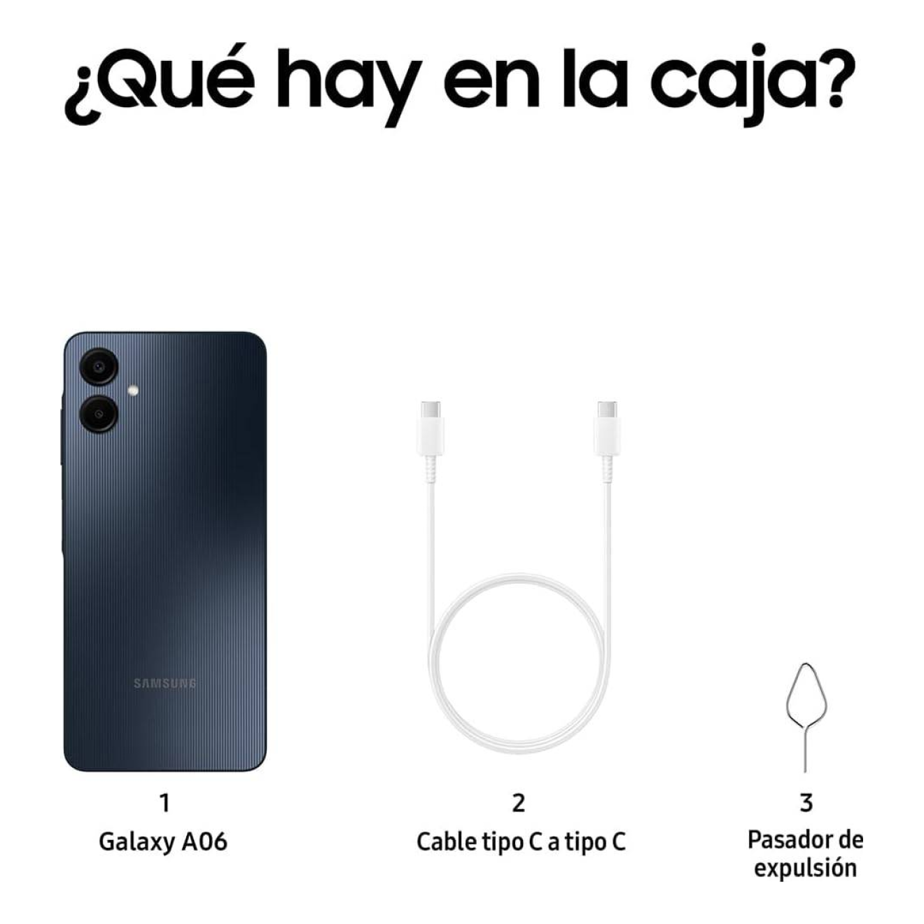 Celulares SAMSUNG SAMSUNG GALAXY A06 4GB 128GB NEGRO