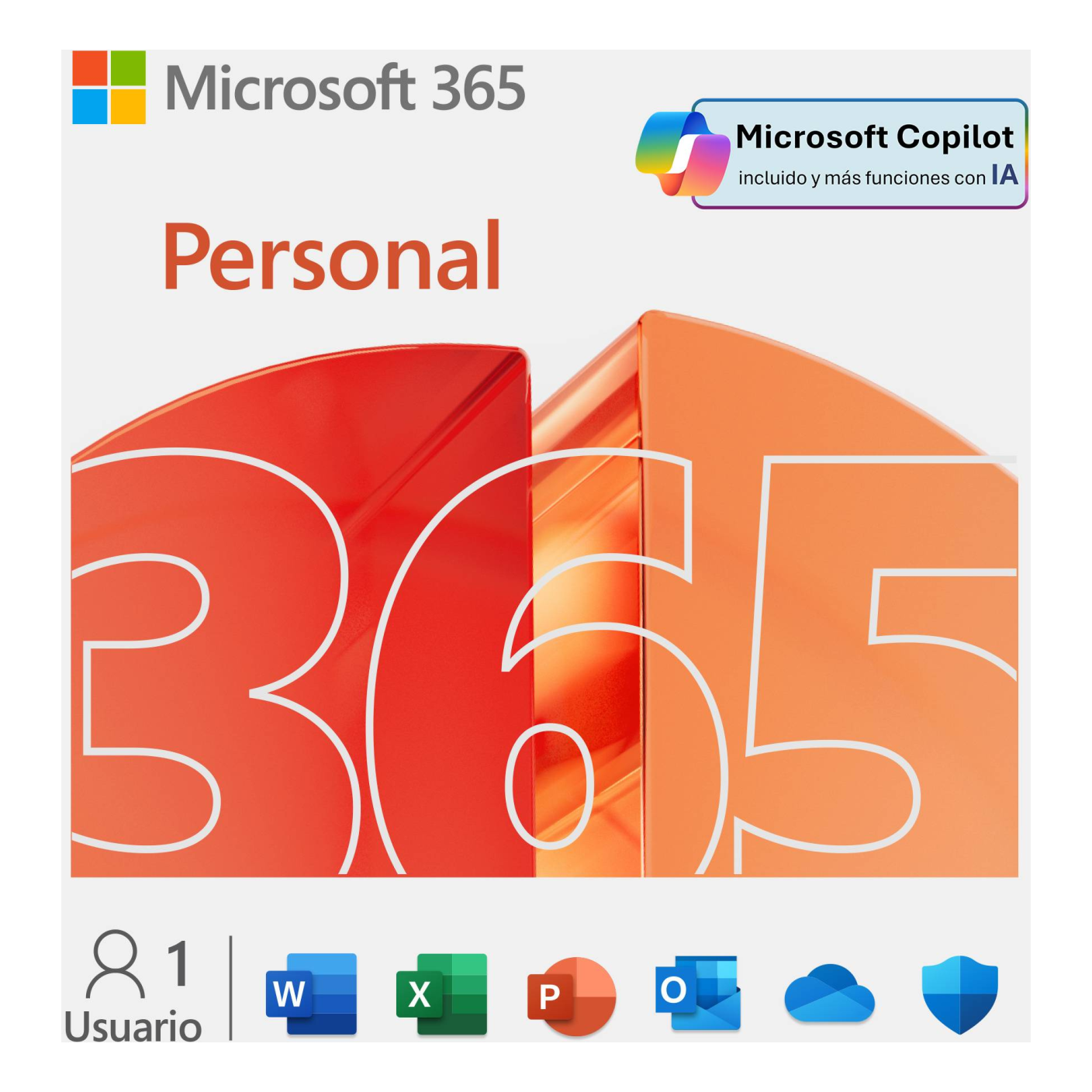 Microsoft 365 Personal para 1 Usuario, Suscripción de 1 Año, Licencia ESD (EP2-32316)