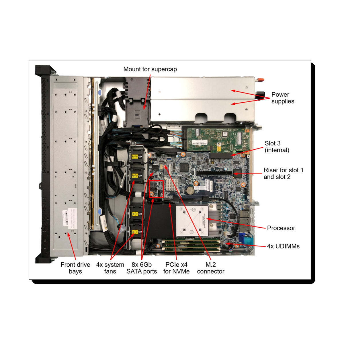 Servidor Lenovo ThinkSystem con Intel Xeon E-2336 y 16 GB RAM