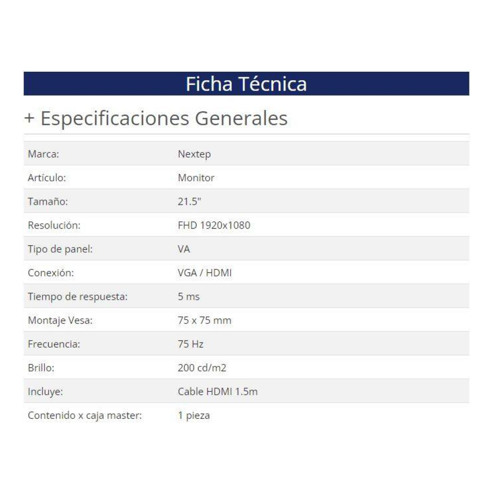 Monitor Nextep NE-722