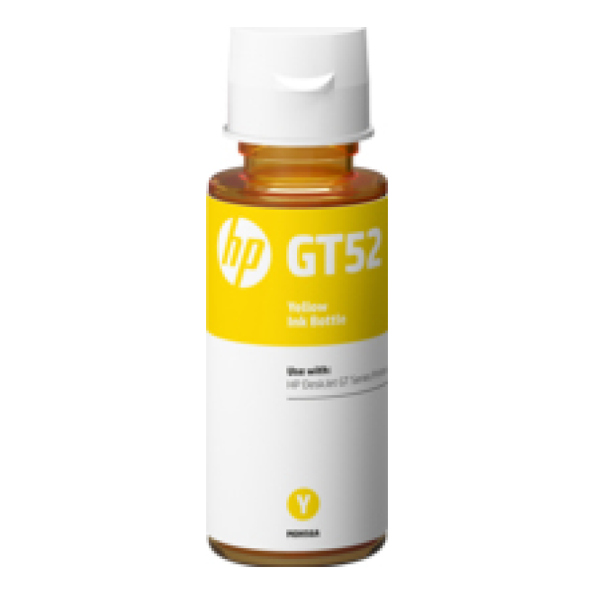 Cartucho de Tinta HP Original GT52 Amarillo – Para DeskJet 2720, DeskJet Plus 4120, Envy Pro 6420 (CARHPP3240)