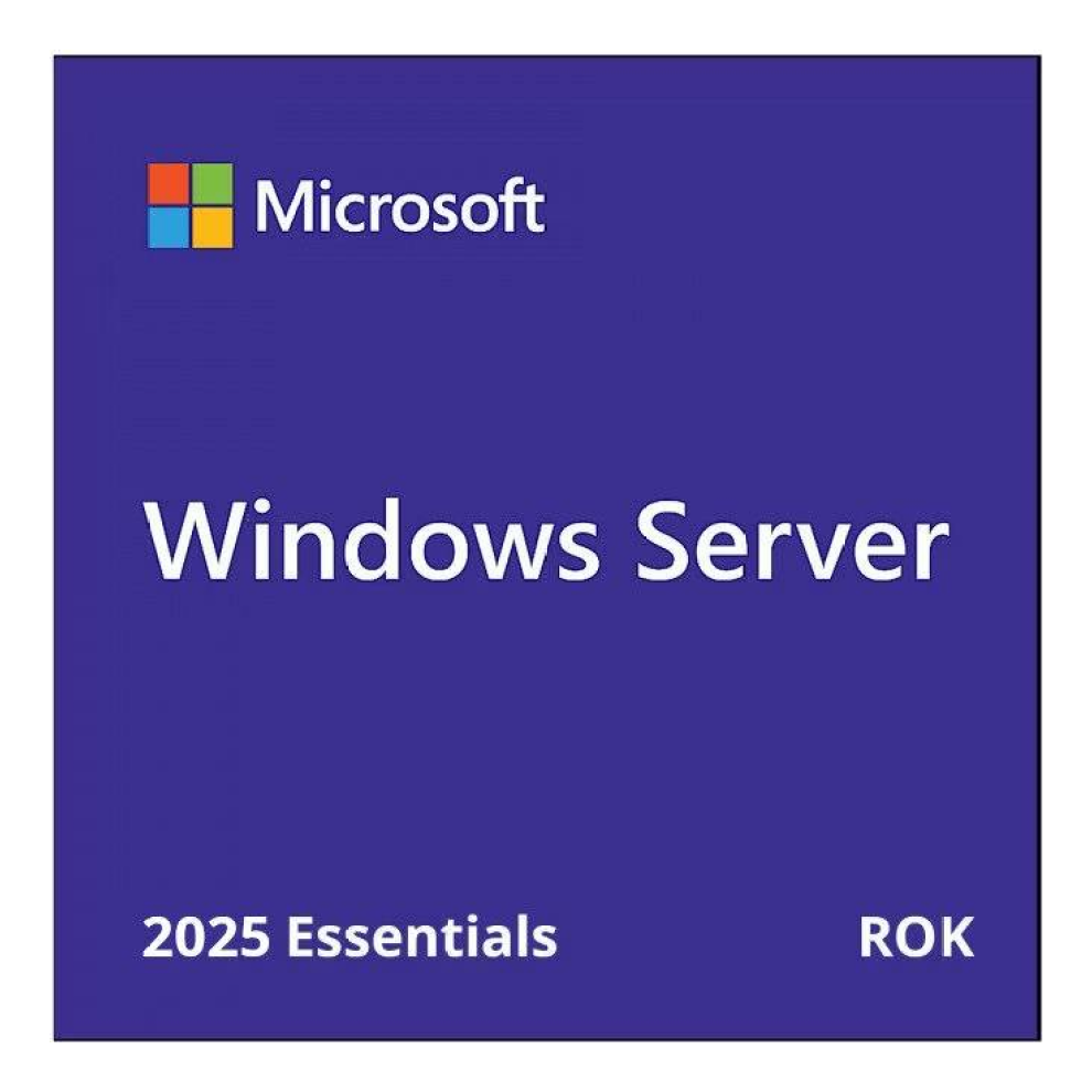 Sistema Operativo Microsoft Windows Server 2025 Essentials, ROK para Servidores Dell (634-CVDT)