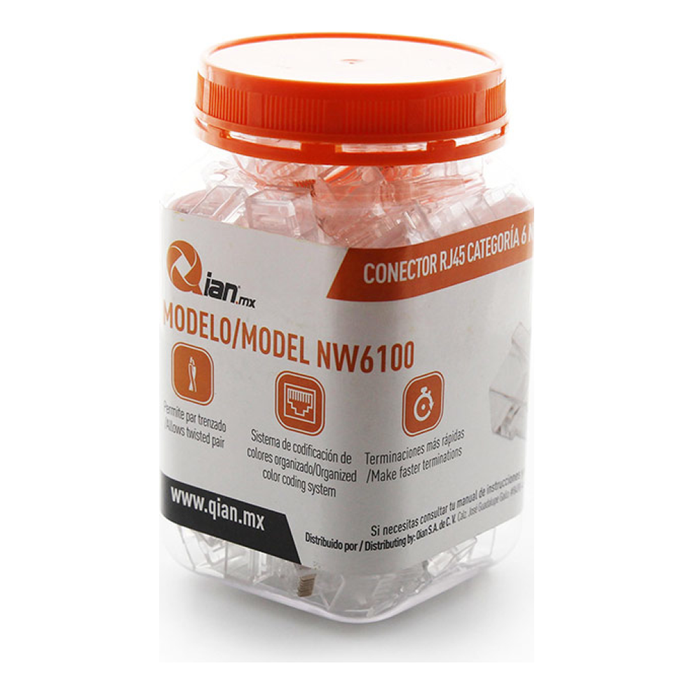 Conector Red RJ45 Qian NW6100