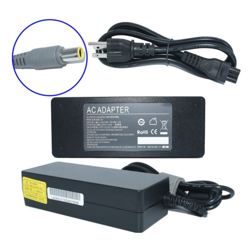 Adaptador de Corriente para Laptop GENERICO AC-LENOVO-GRIS