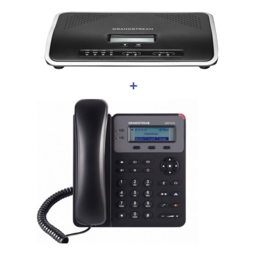 Central Telefónica IP Grandstream (UCM6204 + 8 GXP1610)