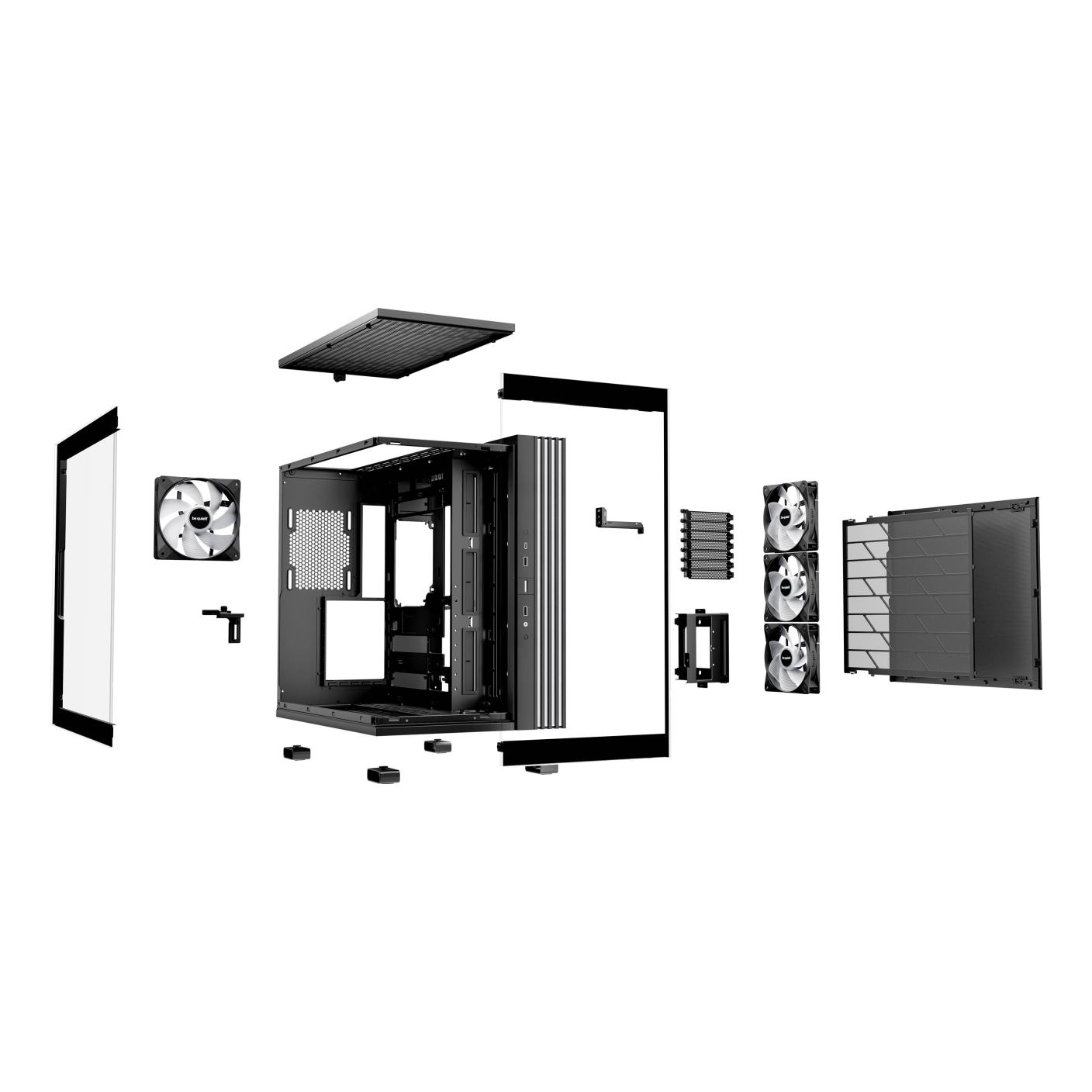 Gabinetes Gaming Be Quiet Light Base 600 LX Black