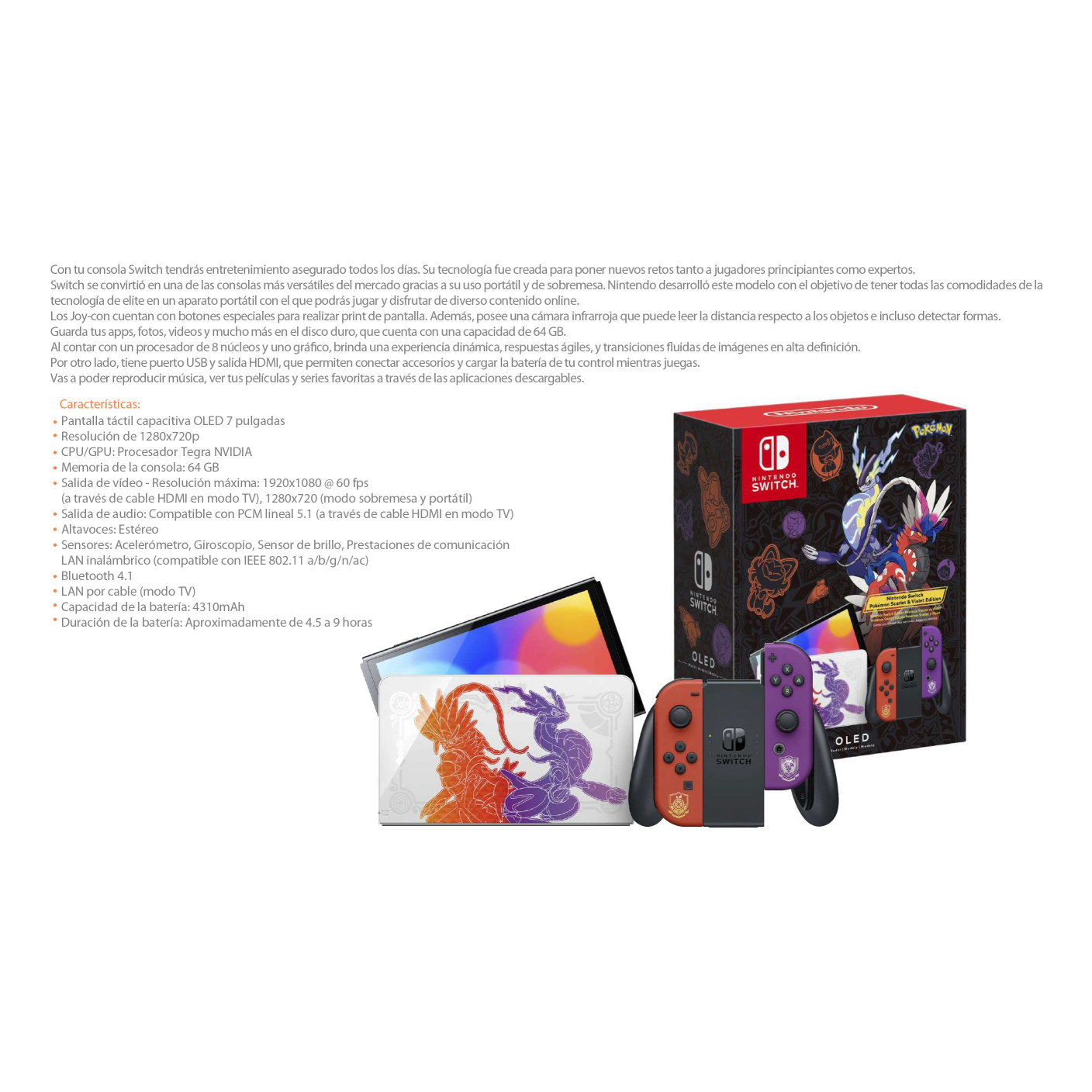 Nintendo Nintendo Versión Pokemon. 64GB.