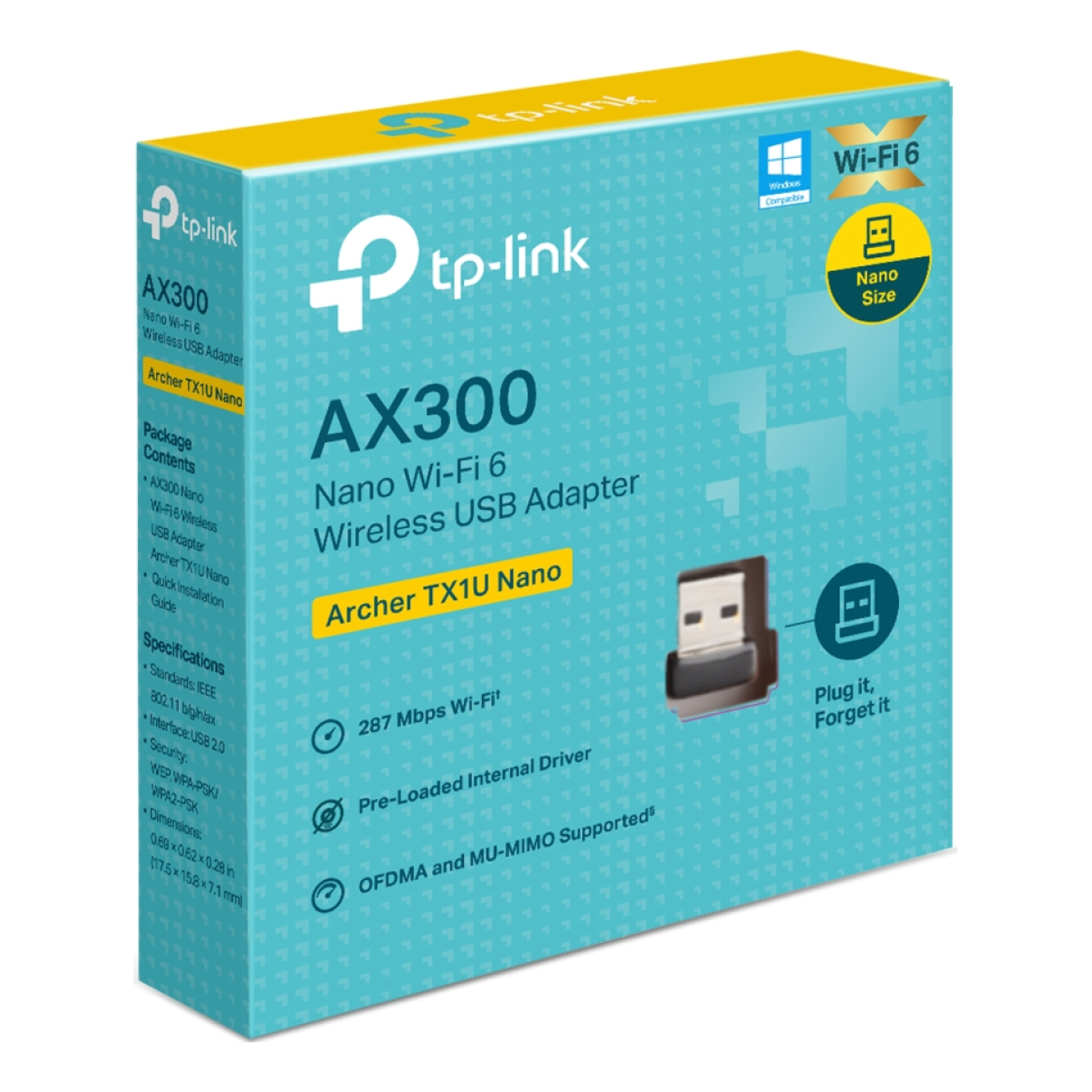 Adaptadores USB TP-LINK Archer TX1U Nano
