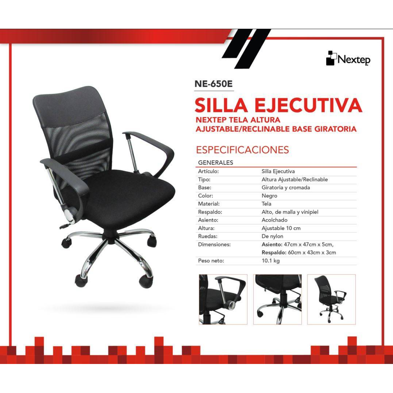 Silla ejecutiva Nextep NE-650E