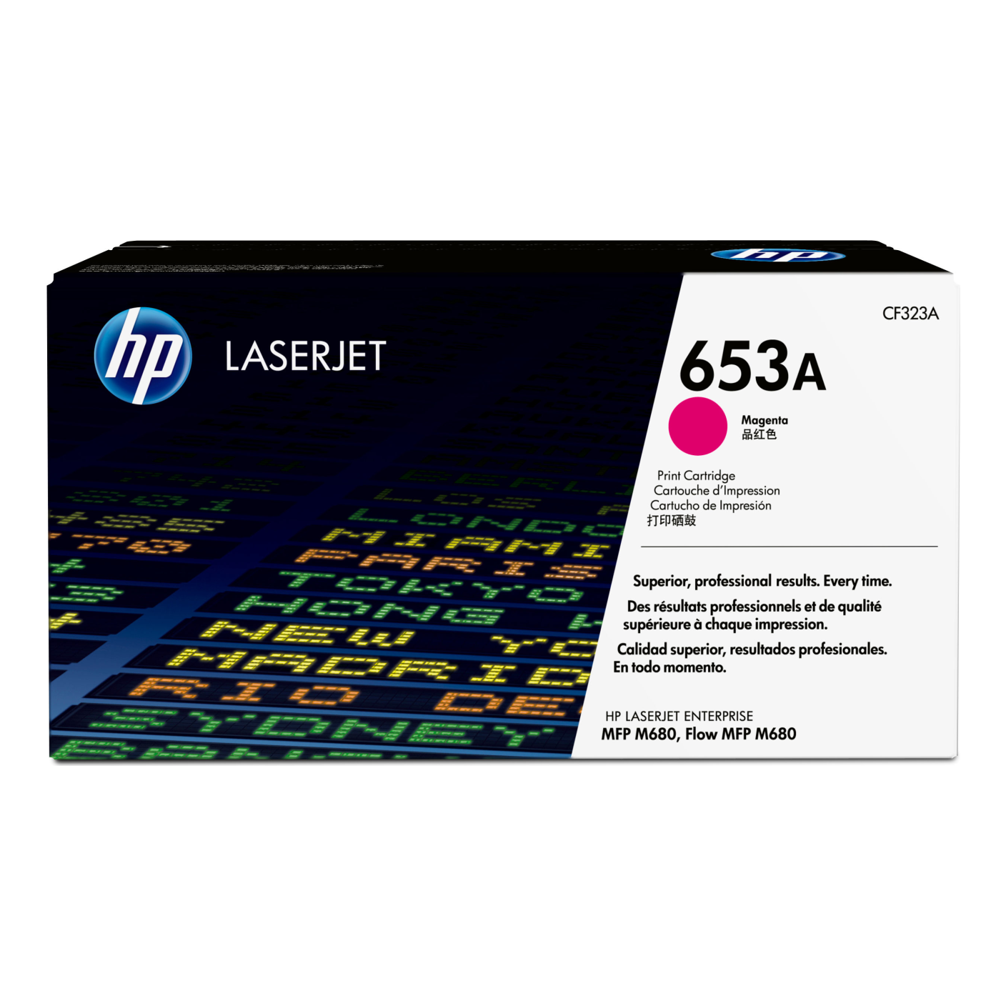 Tóner HP Original 653A Magenta – Para LaserJet Pro M452, Color LaserJet Enterprise M651, LaserJet Enterprise 600 (CF323A)