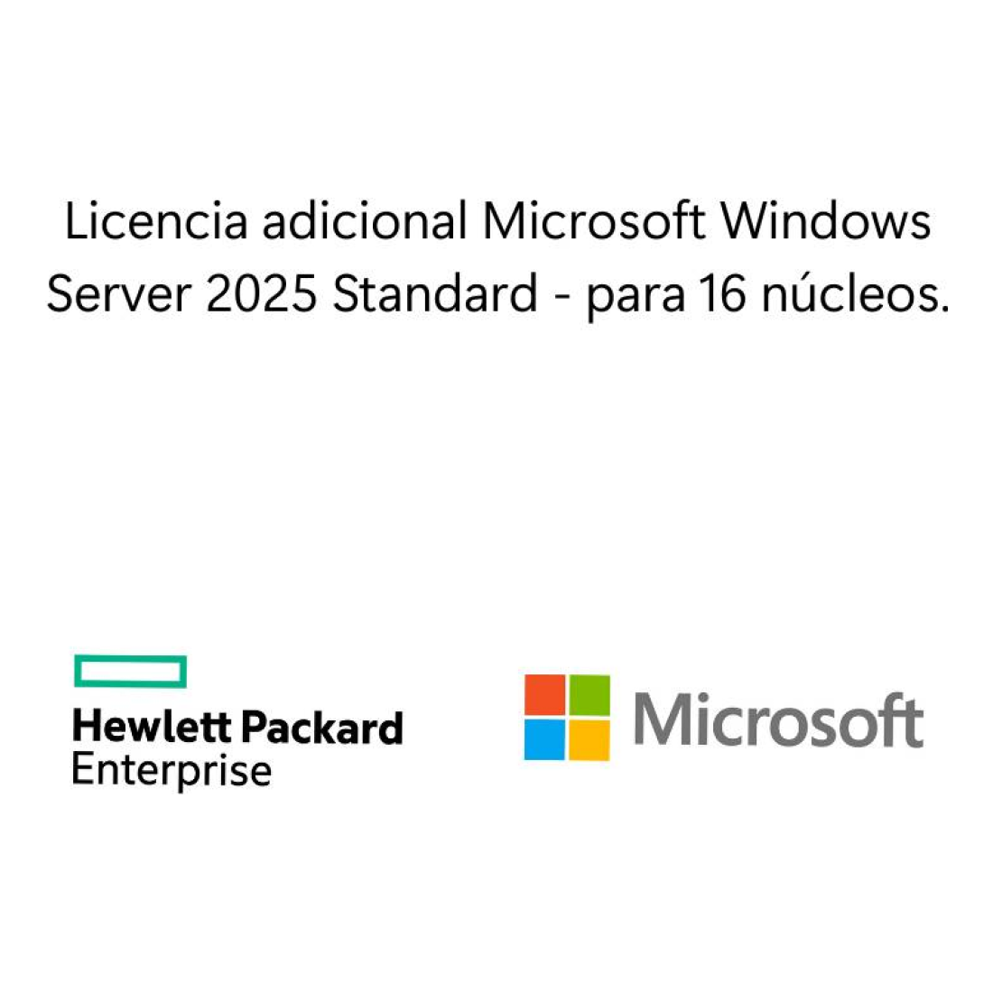 Sistema Operativo Hewlett Packard Enterprise Licencia adicional Microsoft Windows Server 2025 Standard 16 núcleos