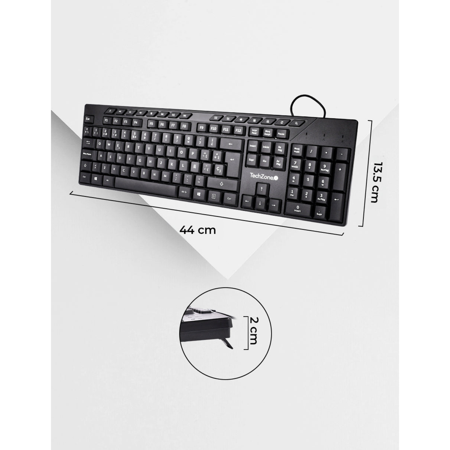 Kits para Teclado Y Mouse TECHZONE TZACCBA01