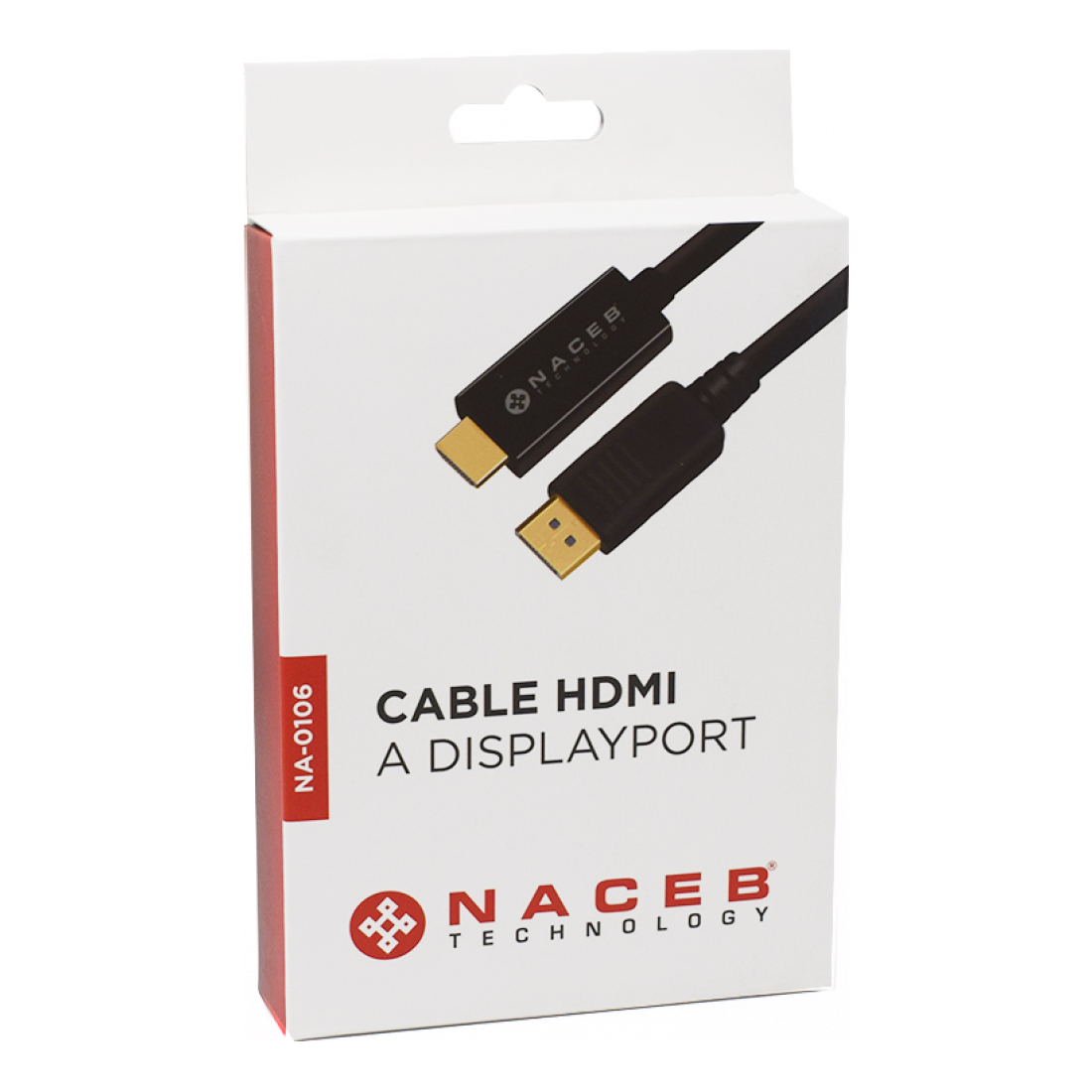 Adaptador HDMI a DisplayPort Naceb Technology NA-0106