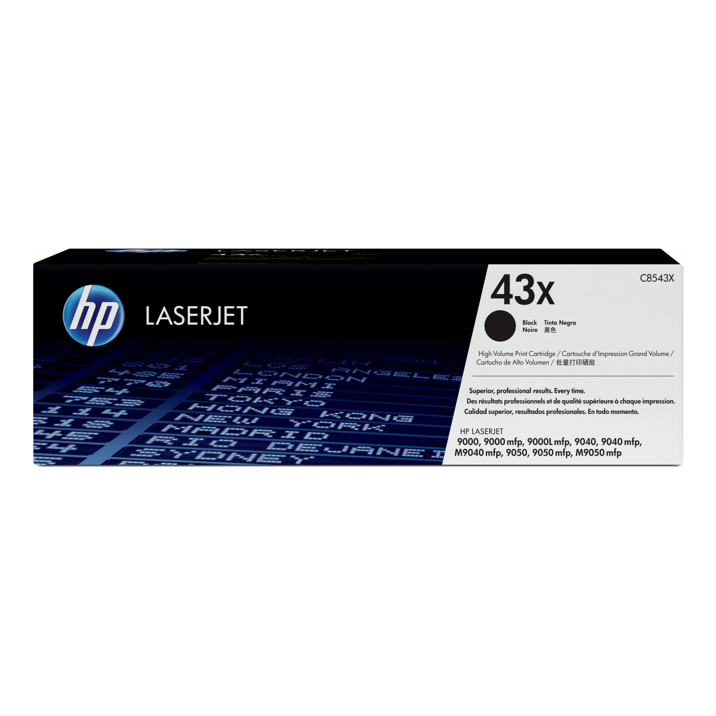 Tóner HP Original 43X Negro – Para LaserJet 9000, LaserJet 9040, LaserJet 9050 (C8543X)