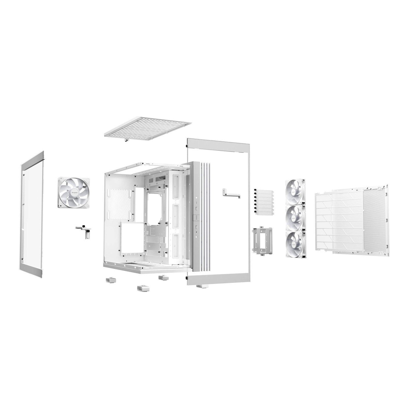Gabinetes Gaming Be Quiet LIGHT BASE 600 LX WHITE