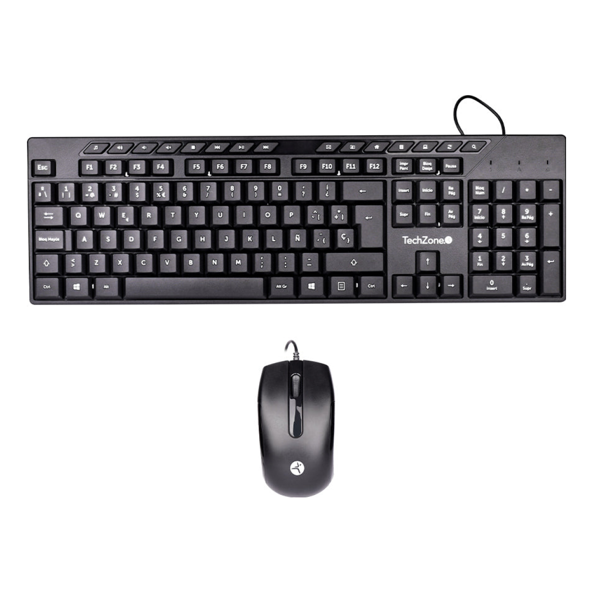 Kits para Teclado Y Mouse TECHZONE TZACCBA01