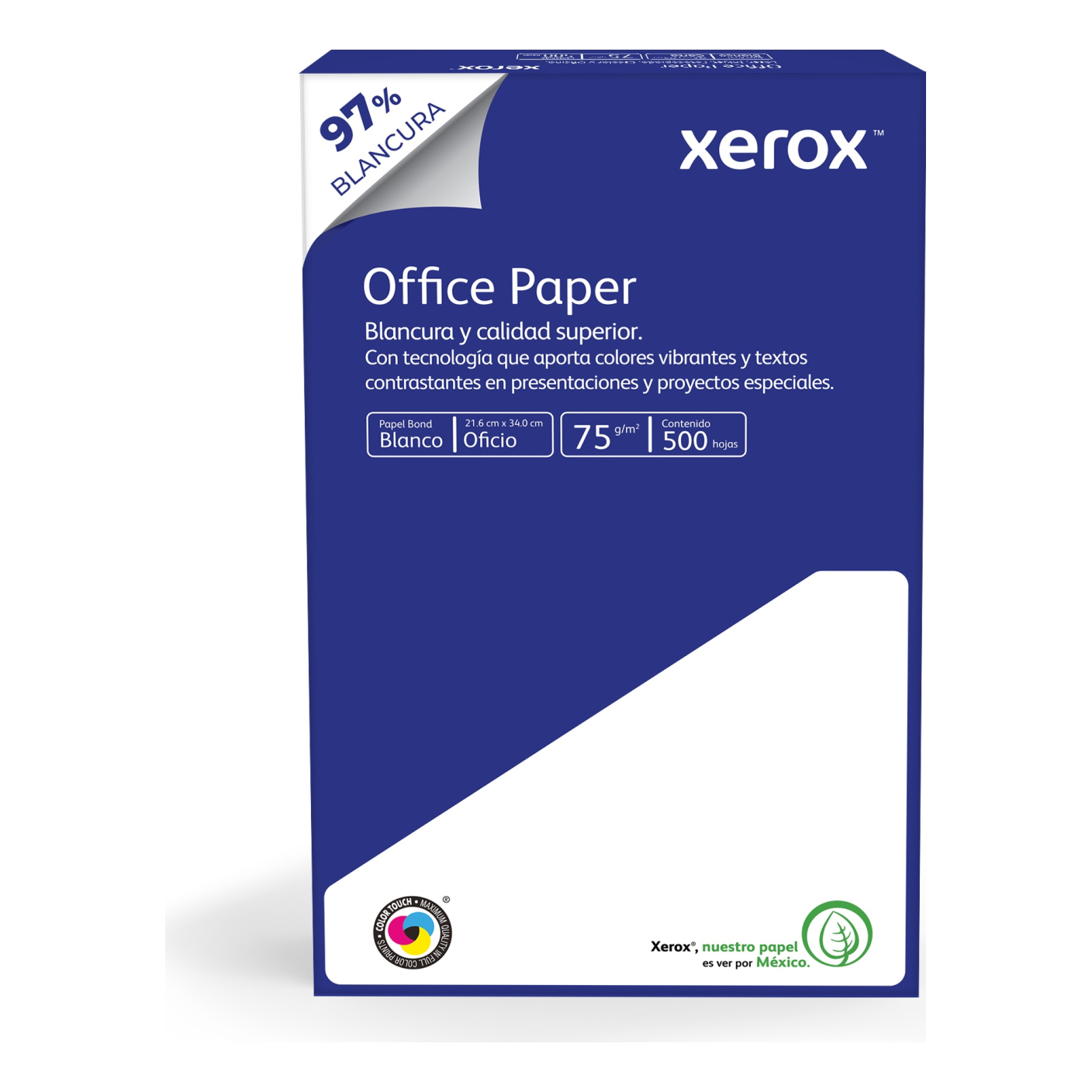 Papel Bond Office Paper Oficio XEROX Azul