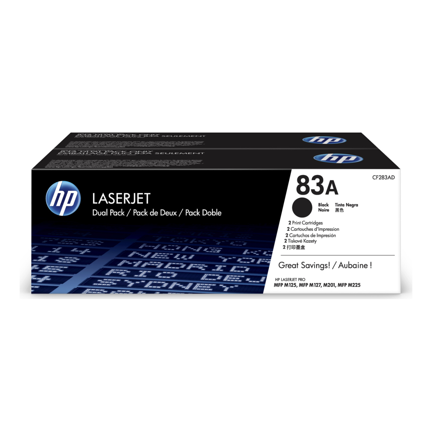Tóner HP Original 83AD Negro – Para LaserJet Pro M201, LaserJet Pro M225, LaserJet Pro MFP M127 (CF283AD)