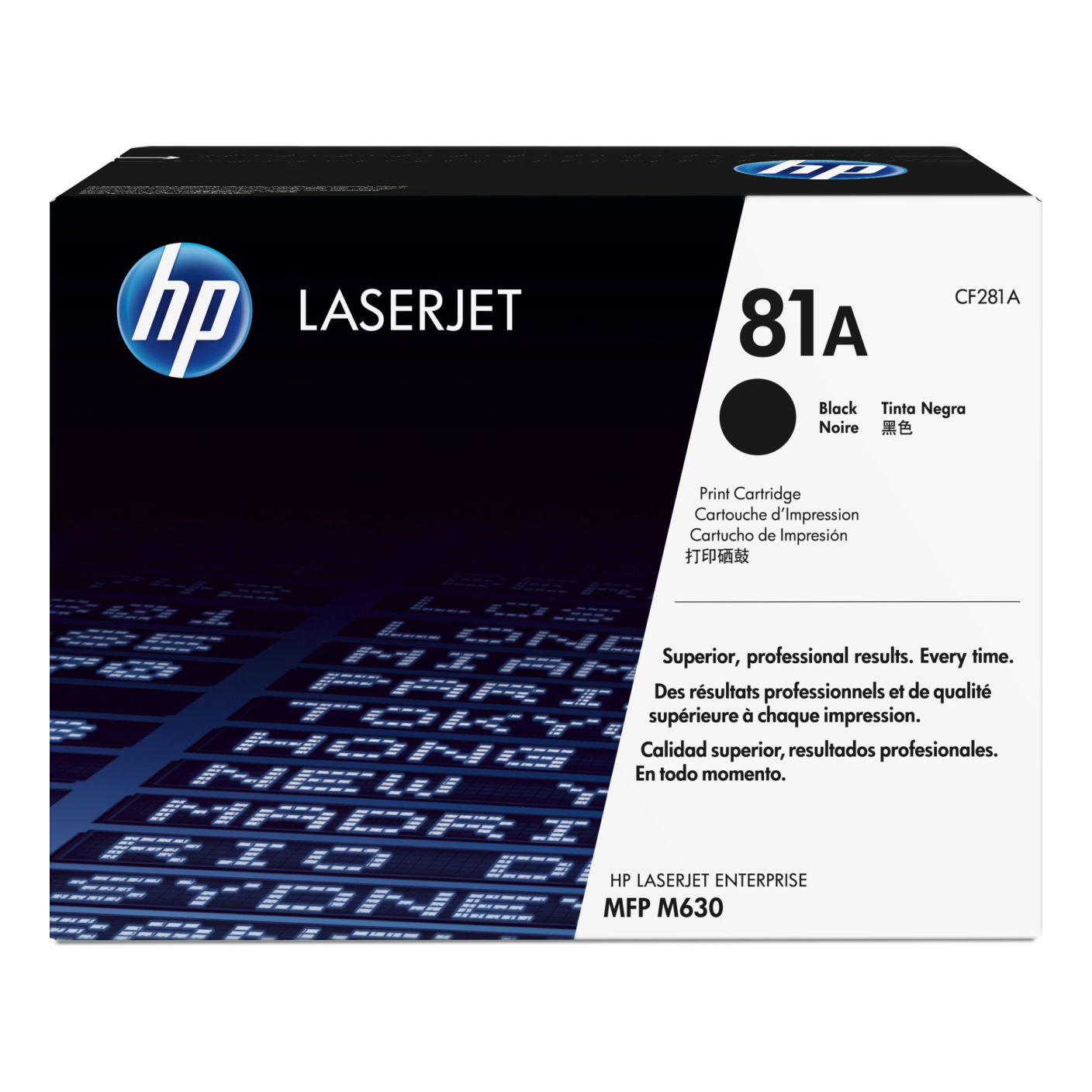 Tóner HP Original 81A Negro – Para LaserJet Pro MFP M630, LaserJet Enterprise M604, LaserJet Enterprise MFP M630 (CF281A)