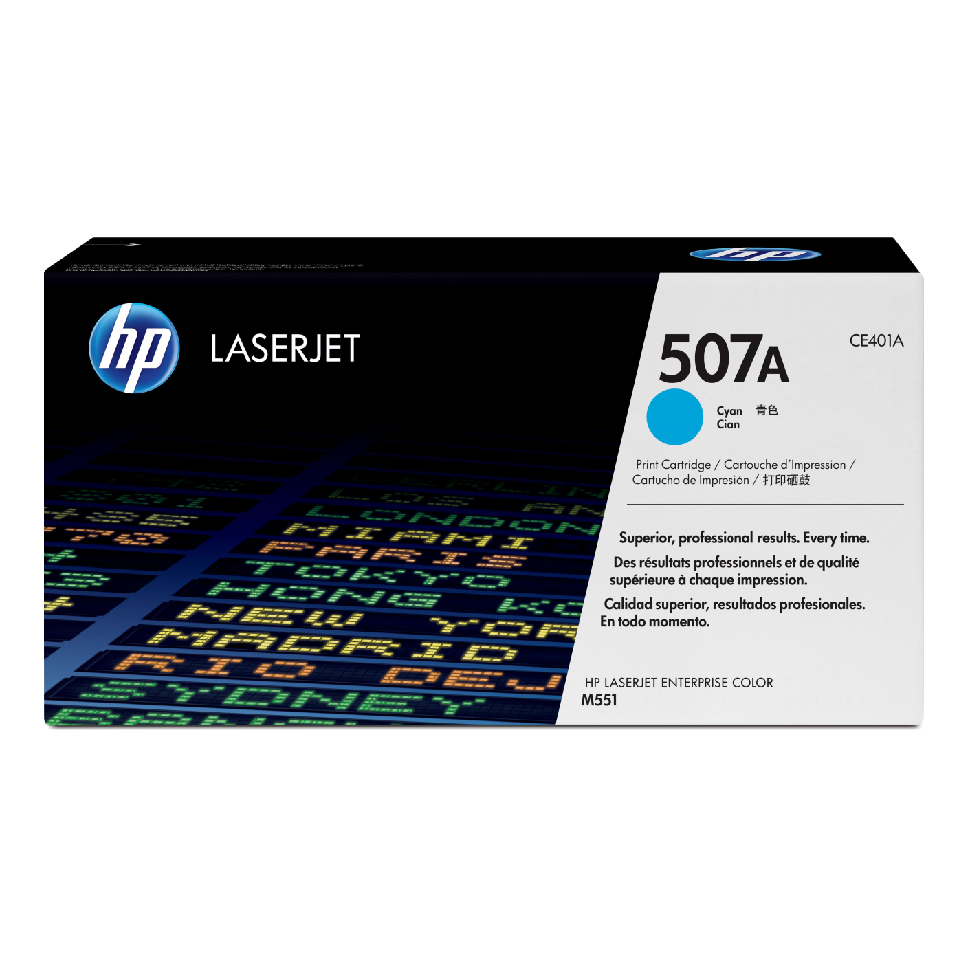 Tóner HP Original 507A Cian – Para LaserJet Pro M351, M375, M451 (CE401A)