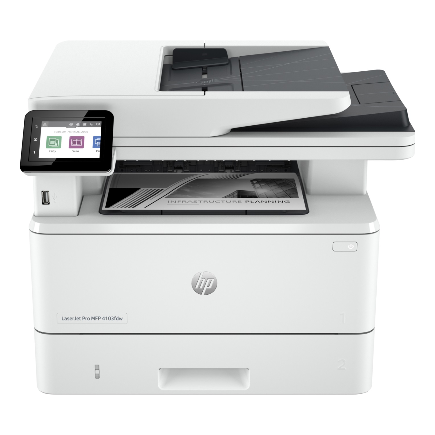 Multifuncional Láser Monocromático HP LaserJet Pro M4103dw de 40 ppm (2Z627A)