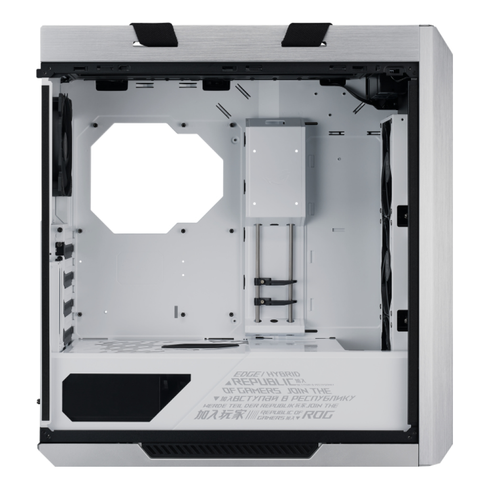 Gabinete Gaming ASUS ROG Strix Helios GX601 Panel de Vidrio Templado 4 ventiladores RGB Blanco (90DC0023-B30000)