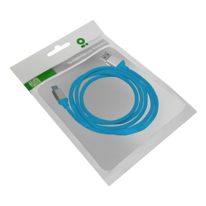 Cable USB V2.0 a Micro de PVC Texturizado BROBOTIX 161208A