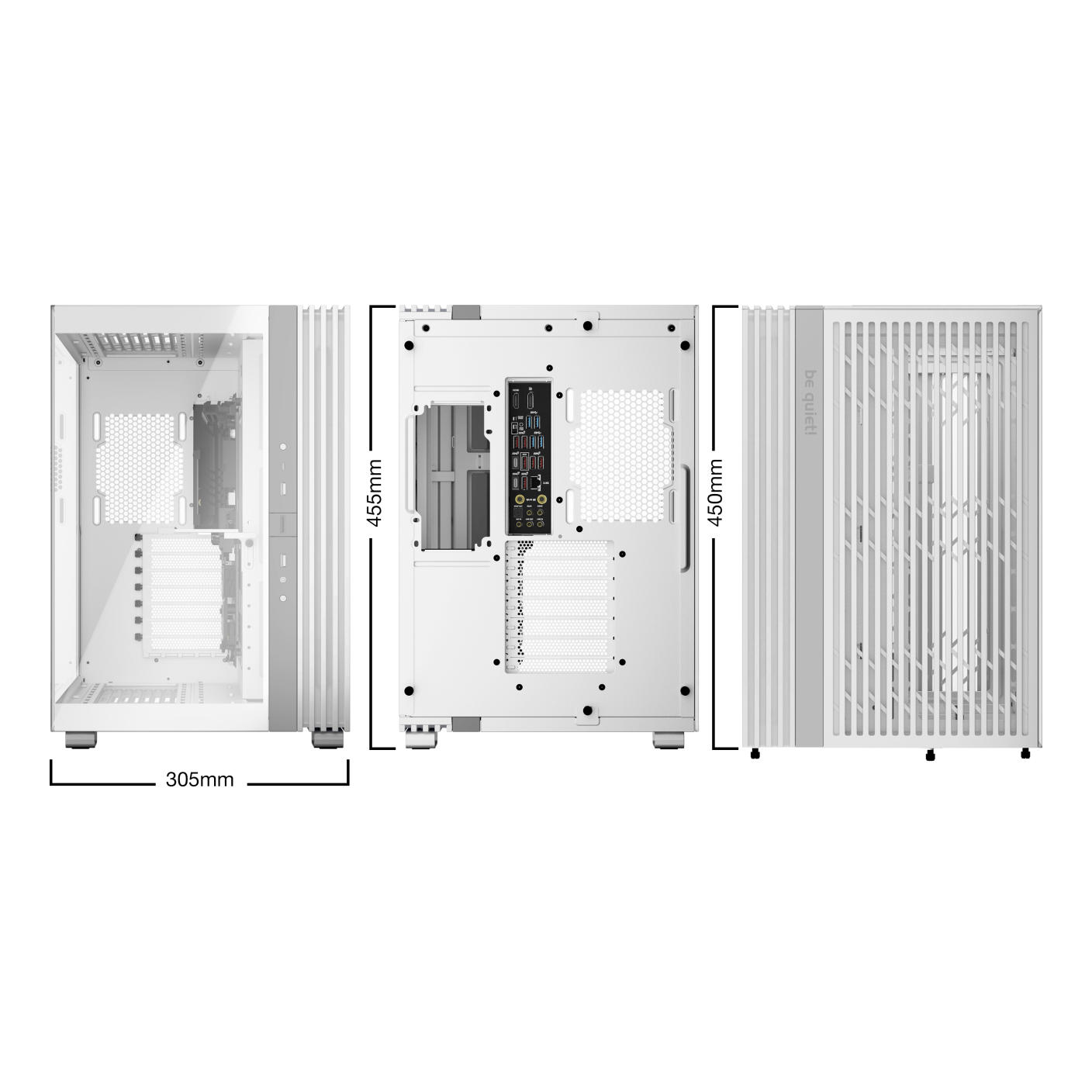 Gabinetes Gaming Be Quiet GABINETE LIGHT BASE 600 DX WHITE