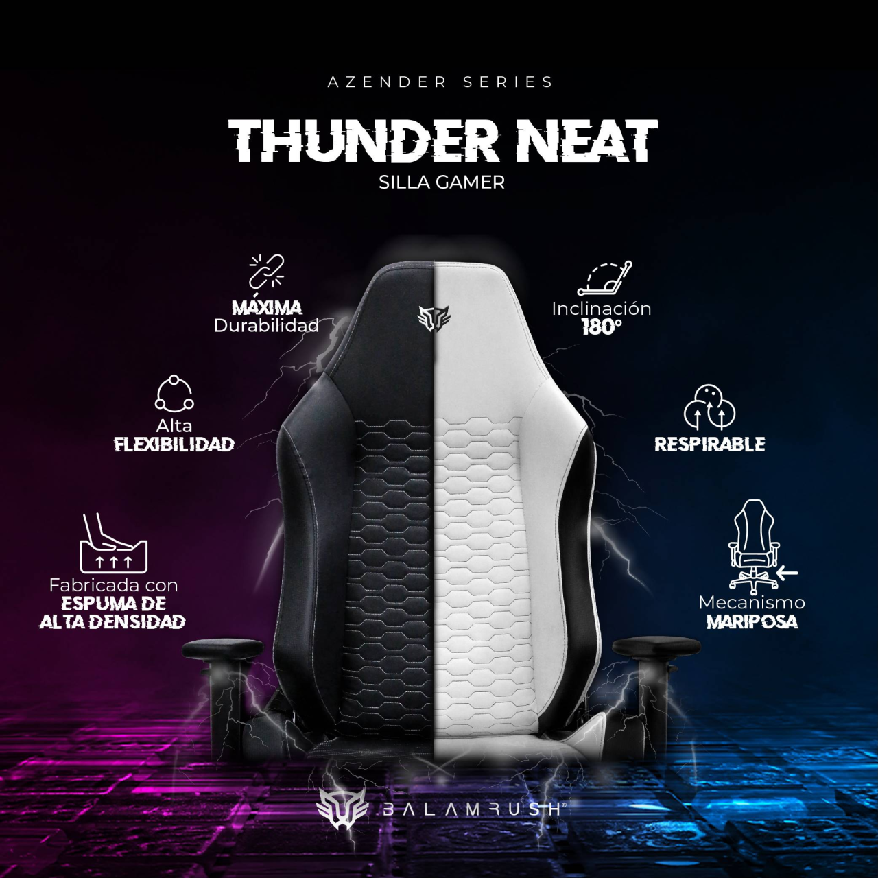 Silla Gaming Balam Rush Thunder Neat