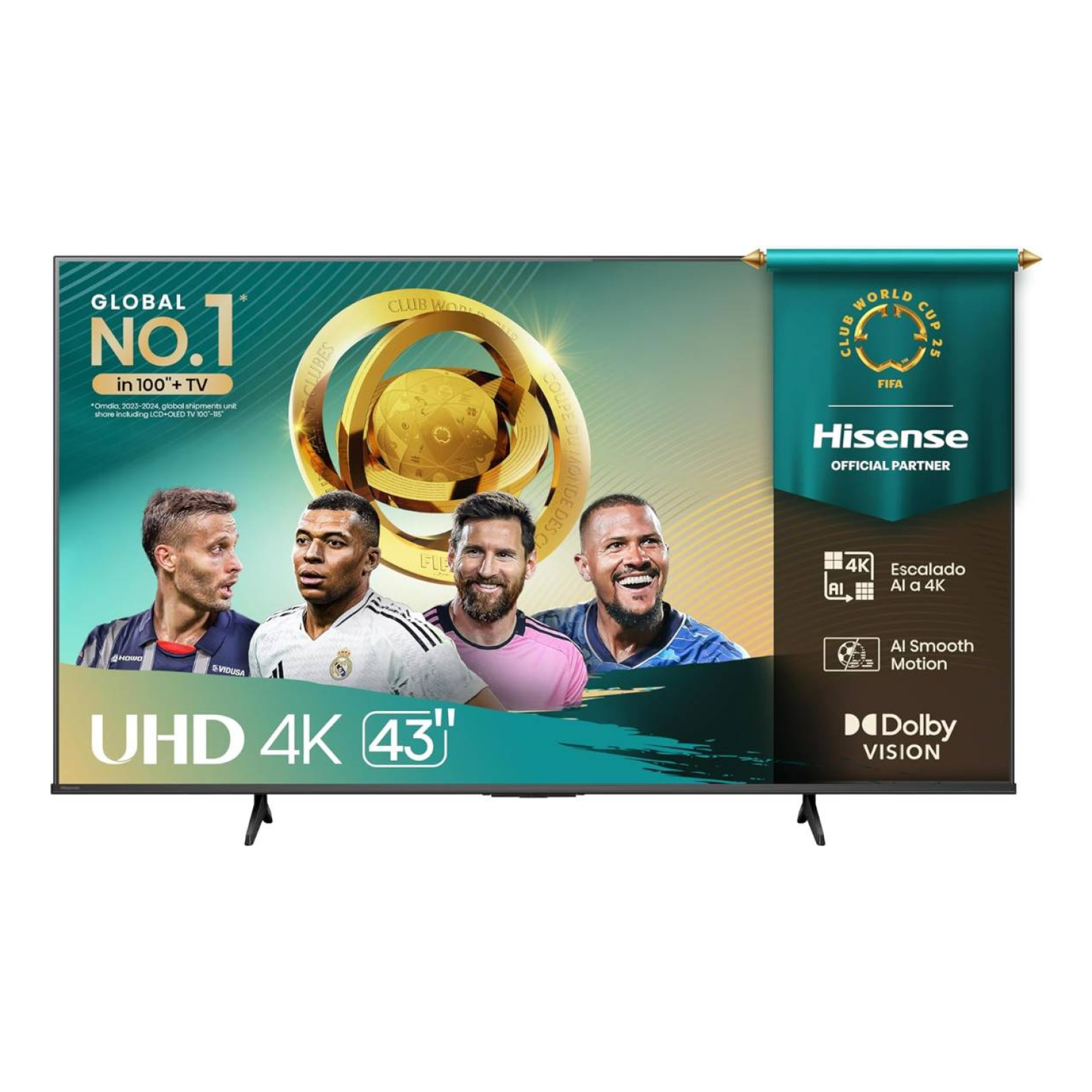 Televisiones Hisense 43A65NV