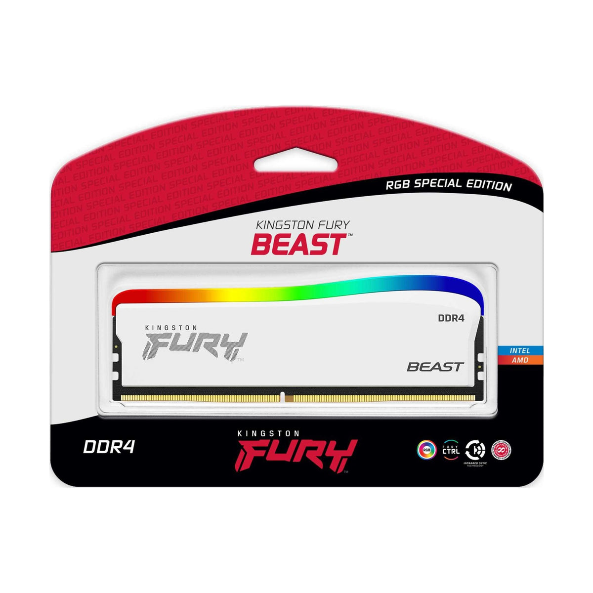 Memoria RAM para PC Kingston Technology Fury Beast 16 GB DDR4 3200 MT/s CL16 DIMM RGB (KF432C16BWA/16)