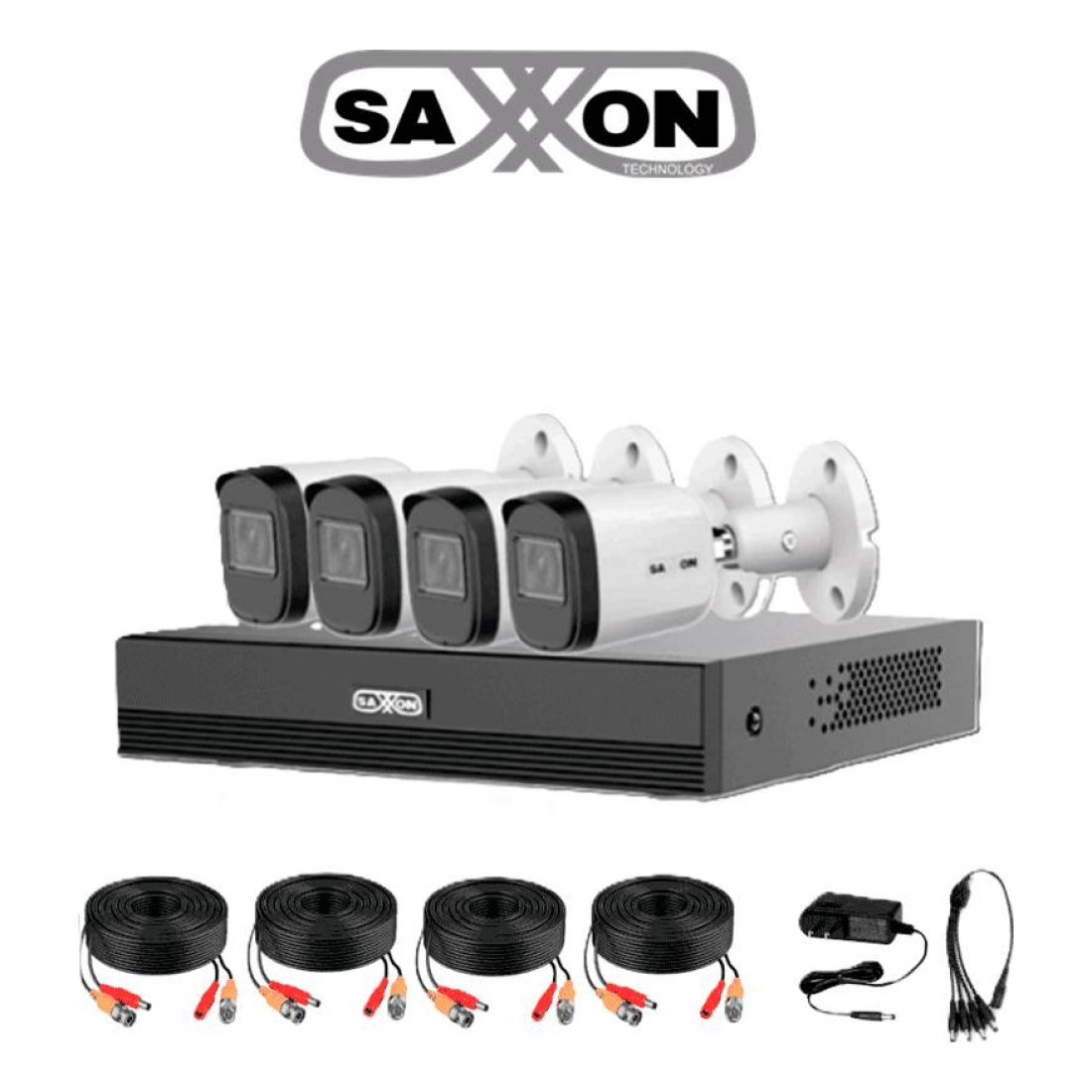 Kit de videovigilancia SAXXON KIT/XVR1E04-I/4-B20M-