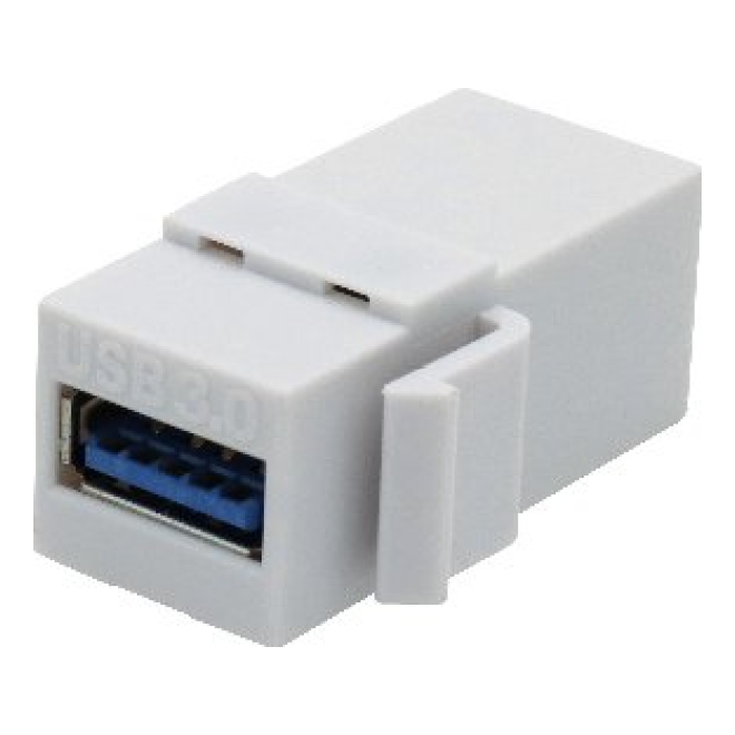 Cople USB BROBOTIX 3.0 Hembra a Hembra, Negro (065630)