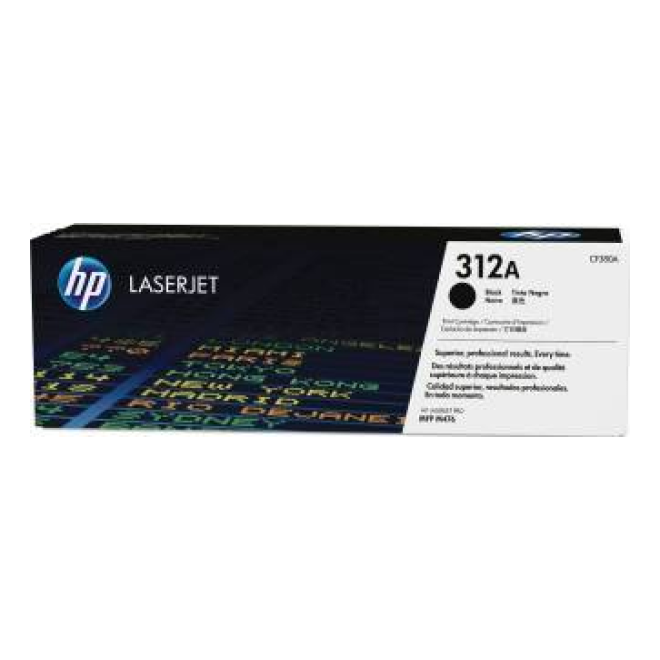 Tóner HP Original 312A Amarillo – Para LaserJet Pro M476, Color LaserJet Pro MFP M476, LaserJet Pro MFP M476 (CF382A)