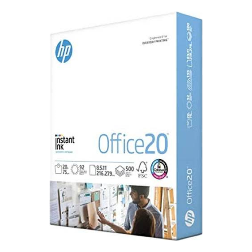 Papel HP Carta 75g 92% Blancura – 10 Resmas (500 hojas c/u)