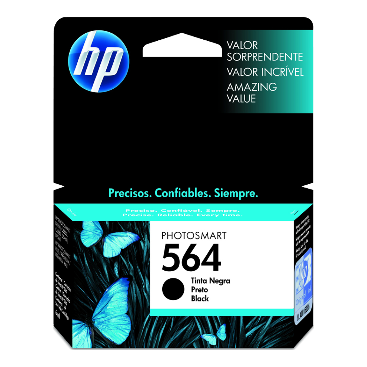 Cartucho de Tinta HP Original 564 Negro – Para DeskJet 3520, OfficeJet 4620, Photosmart 5510 (CB316WL)