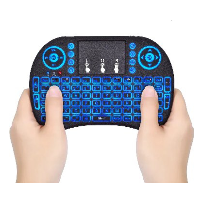 Teclado Mini Inalámbrico, Recargable, Ilumina BROBOTIX 963814