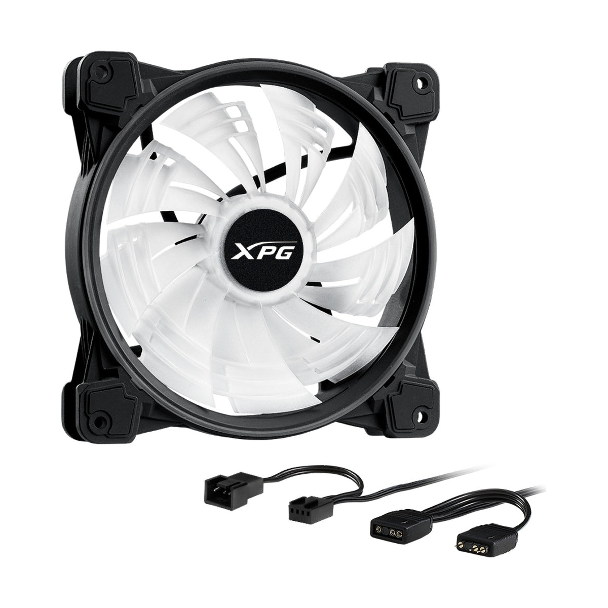 Ventilador XPG Hurricane 140 ARGB PWM 140 mm con Iluminacion ARGB (HURRICANE140ARGBPWM-BKCWW)