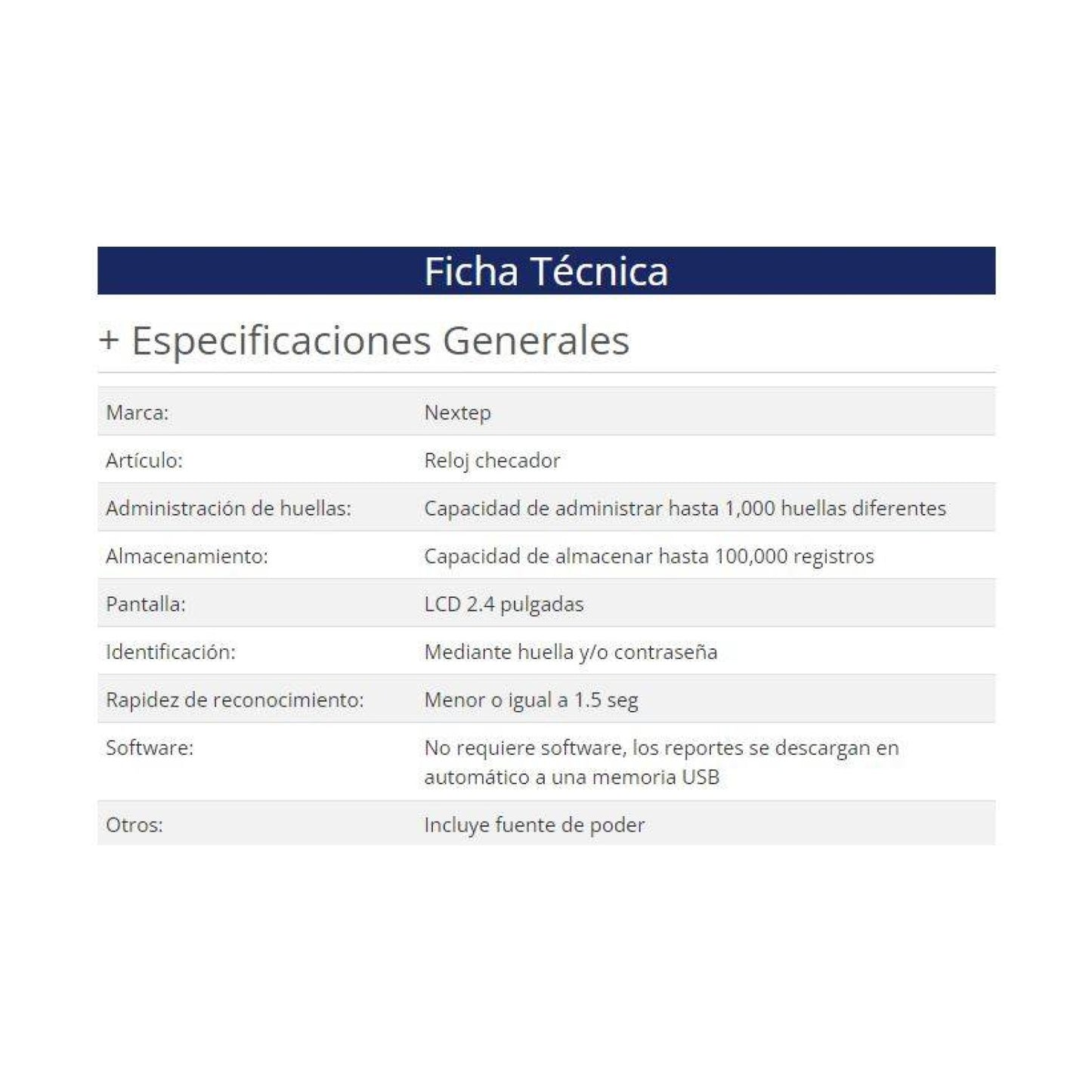 Checador Nextep NE-230