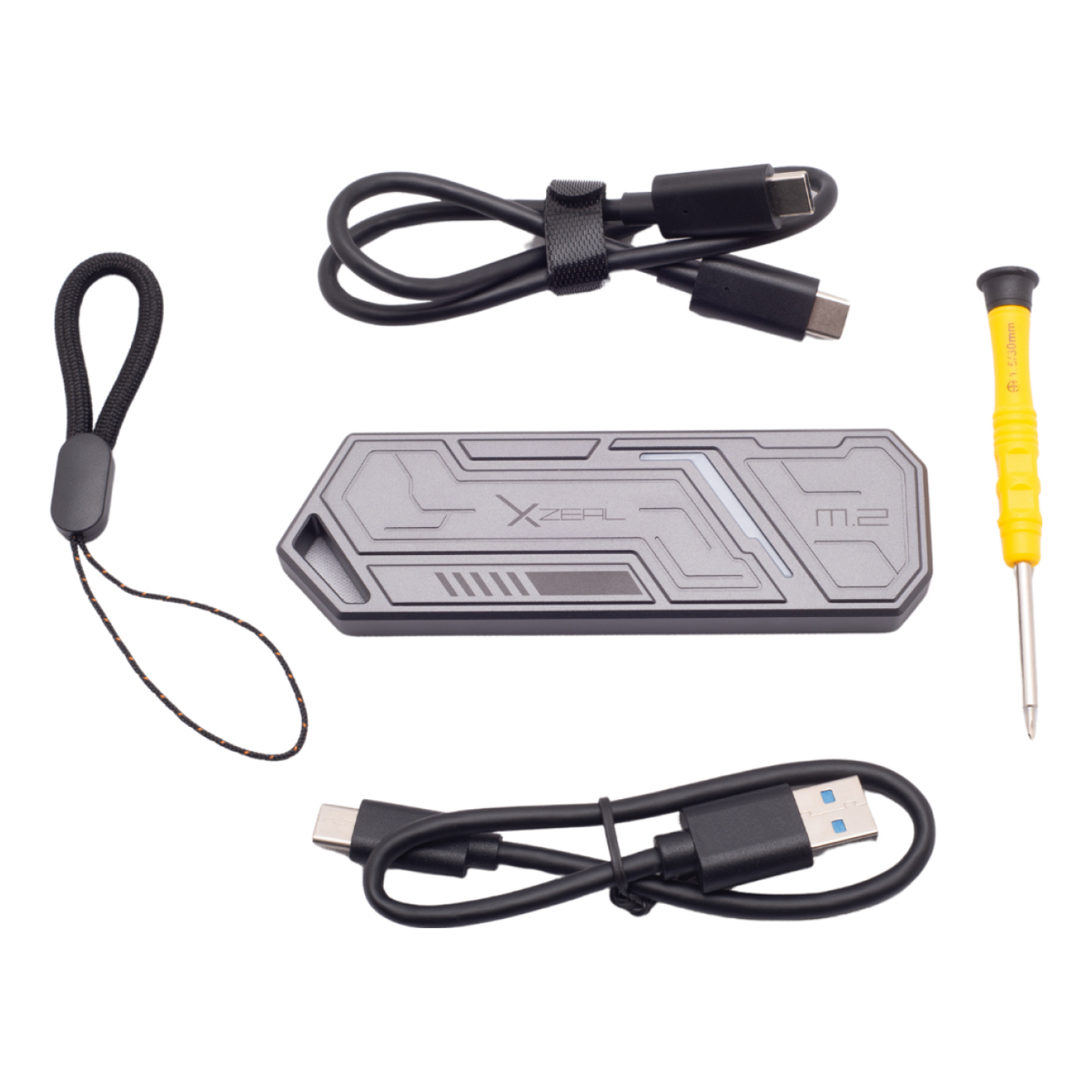 Gabinete para SSD M.2 NVMe Xzeal XZENNV1G a USB-C 3.2