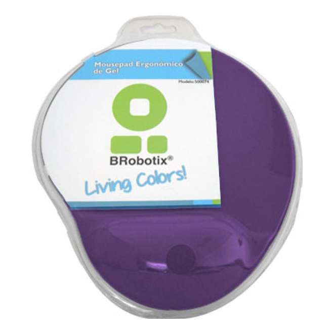 MousePad BROBOTIX MOUSEPAD TIPO GEL MORADO B-ROBOTIX