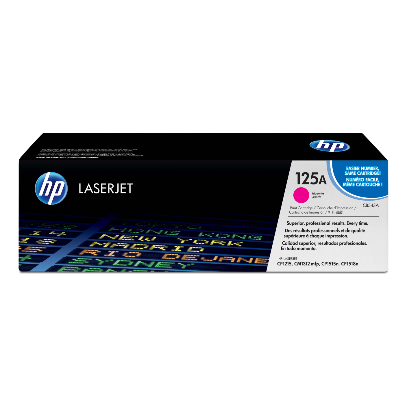 Tóner HP Original 125A Magenta – Para CP1215, CP1515n, CP1518ni (CB543A)