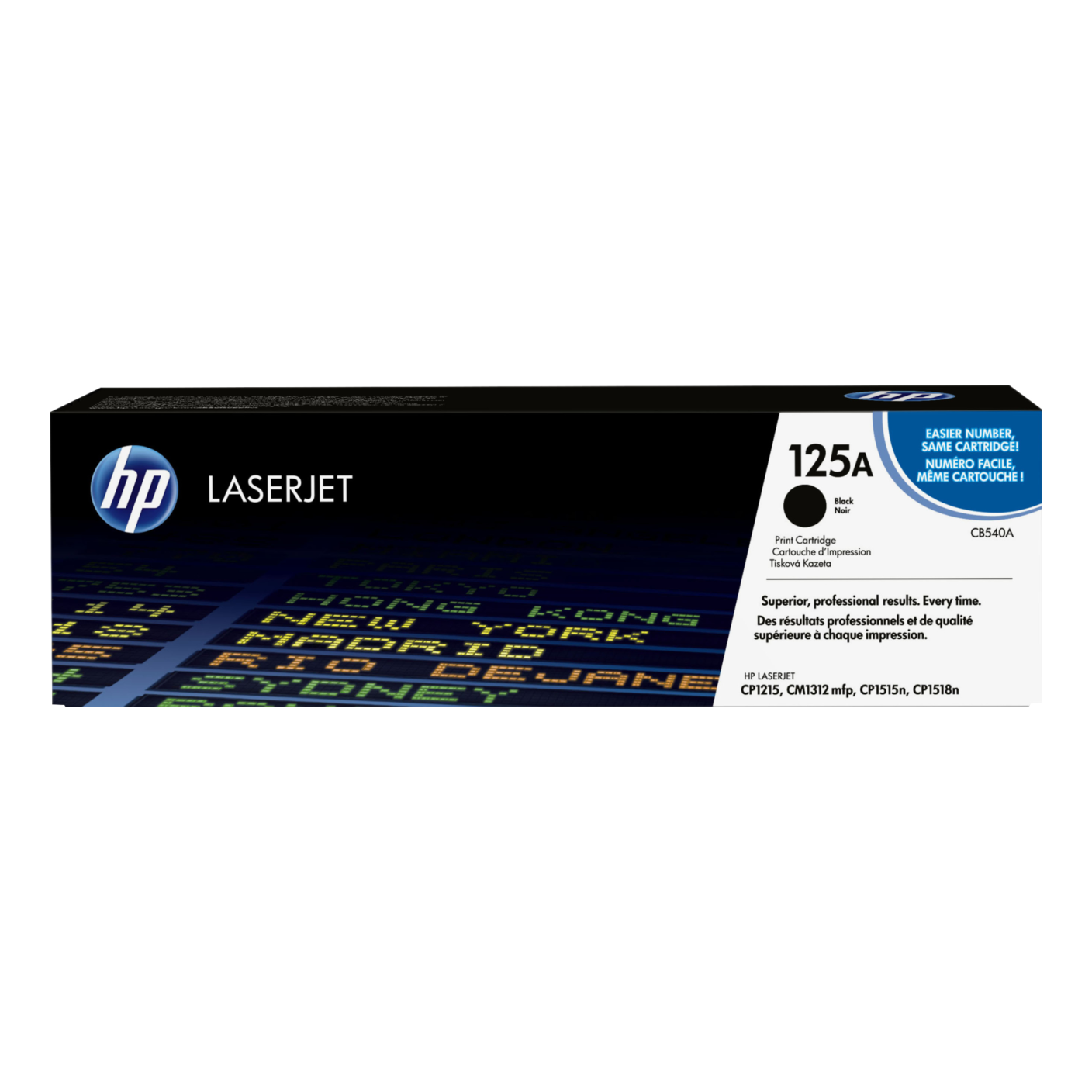 Tóner HP Original 125A Negro – Para CP1215, CP1515n, CP1518ni (CB540A)