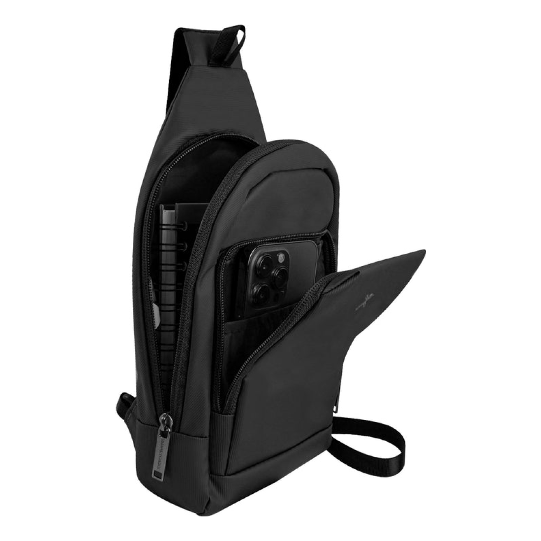 Bolsa Cruzada PERFECT CHOICE PC-085041 Poliéster Negro